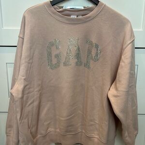 GAP Blush Sweatshirt with Metallic Details